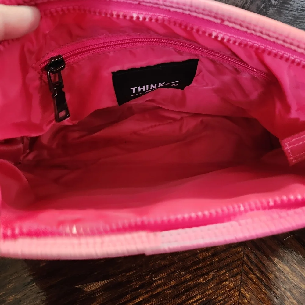 NWT Think Royln Pink Ombre Quilted Large Crossbody